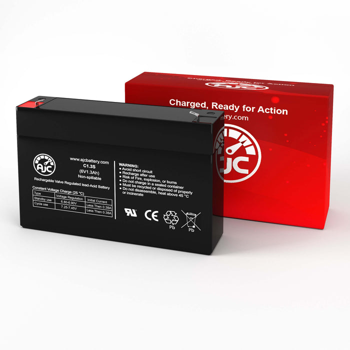 AJC Battery Compatible with Sartorius PT6 PT120 PT600 PT1200 Balance 6V 1.3Ah Medical Battery