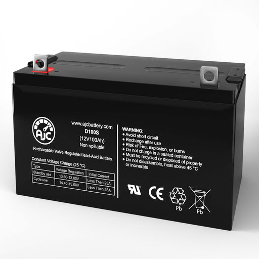 AJC Battery Compatible with Vision 6FM90T-X 12V 90AH 12V 100Ah UPS Battery