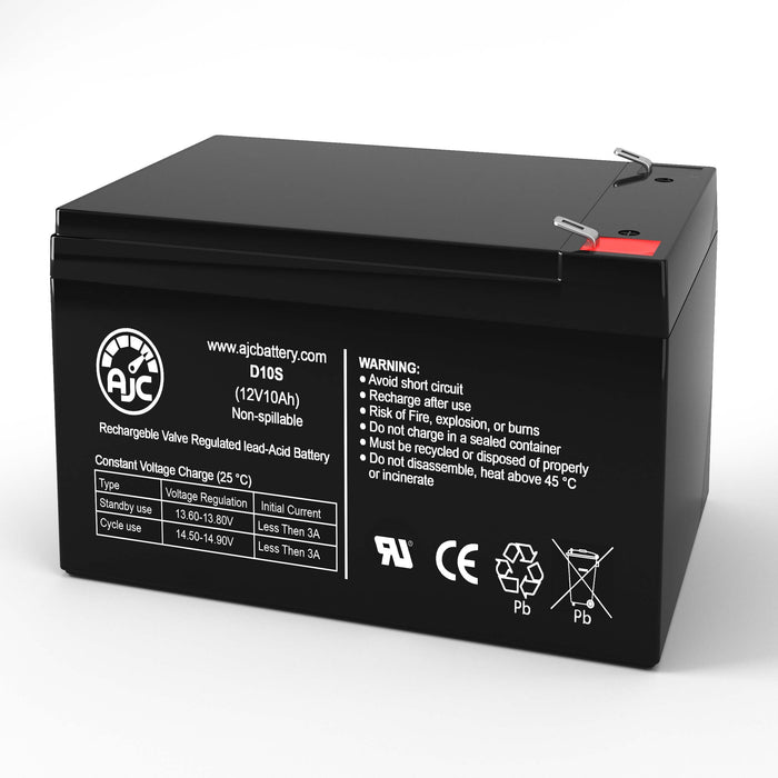AJC Battery Compatible with CSB GP12110 12V 10Ah UPS Battery