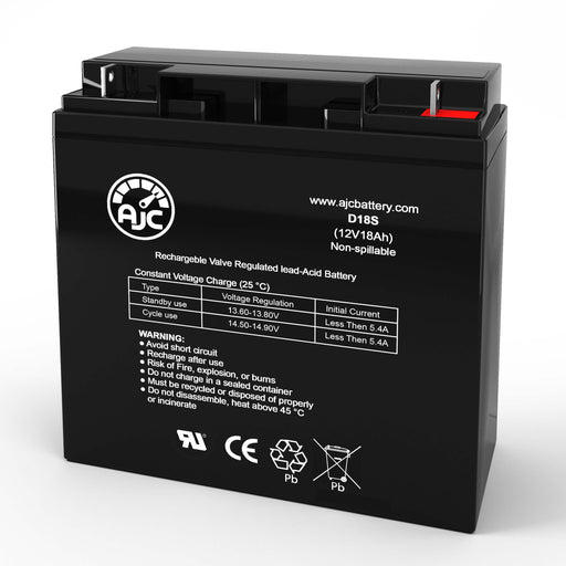 AJC Battery Compatible with Top 12200 12V 18Ah Sealed Lead Acid Battery