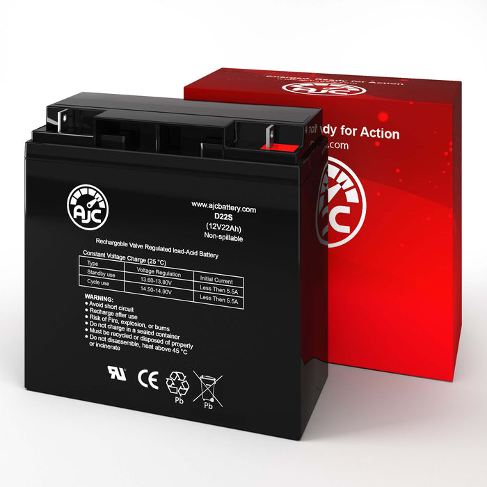 AJC Battery Compatible with Dalton 3 WHEEL SC-S235AR 12V 18Ah Electric Scooter Battery