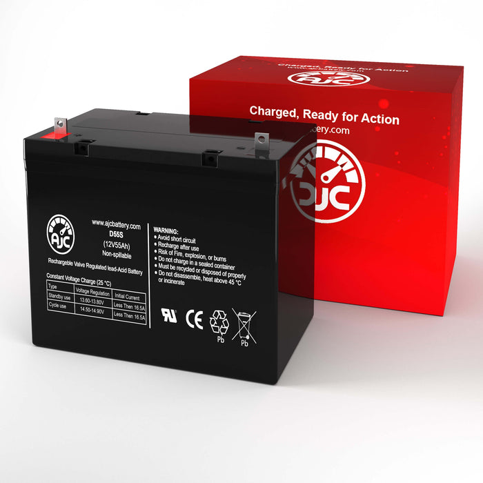 AJC Battery Compatible with Tempest TR55-12 12V 55Ah Sealed Lead Acid Battery