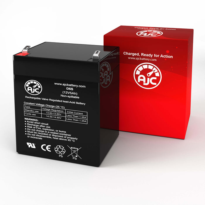 AJC Battery Compatible with Wu's Tech Mambo 319 12V 5Ah Mobility Scooter Battery