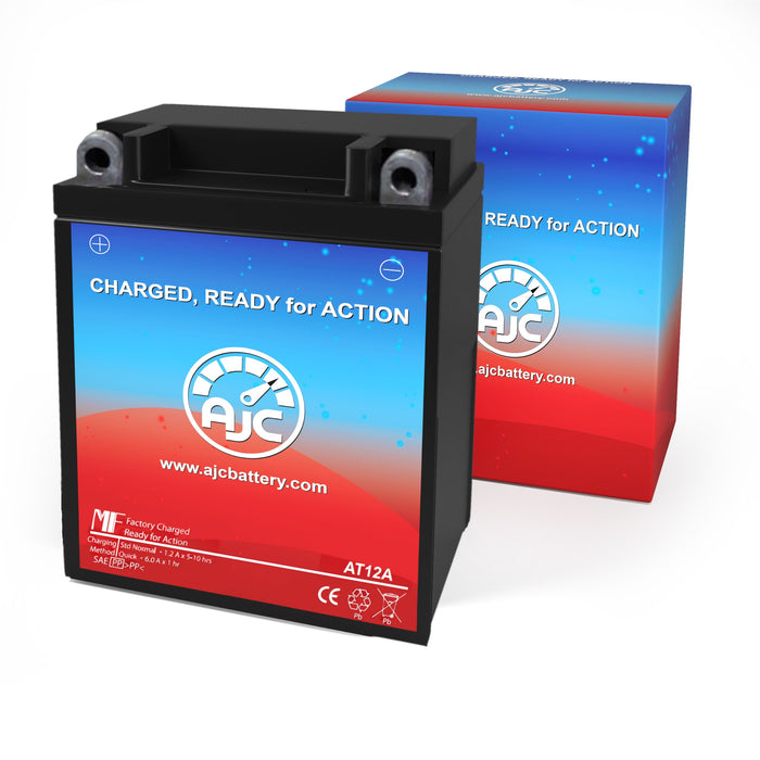 AJC Battery Compatible with Yamaha YFM125 Grizzly 125CC ATV Battery (2004-2013)