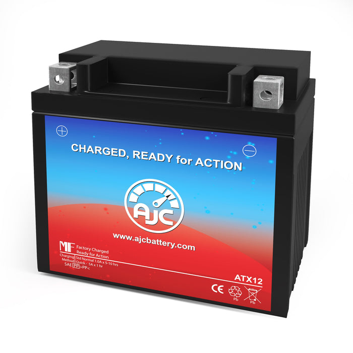 AJC Battery Compatible with Kawasaki KVF300 Brute Force 300CC ATV Battery (2012-2018)