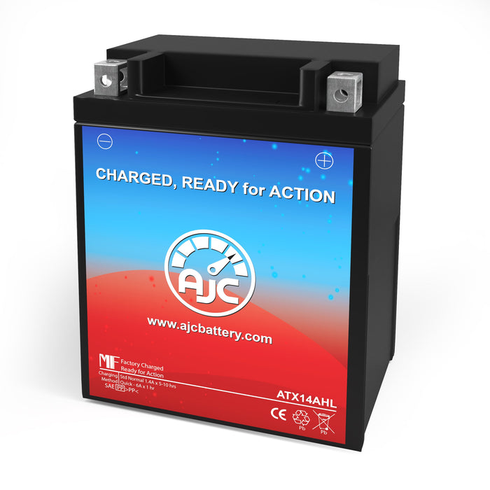 AJC Battery Compatible with Suzuki GSX1100F Katana 1100CC Motorcycle Battery (1988-1993)