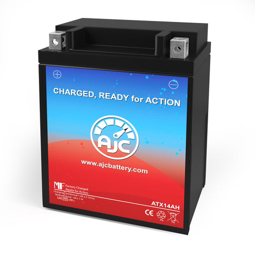 AJC Battery Compatible with Polaris 600 Indy Classic Touring 600CC Snowmobile Battery (2001-2002)
