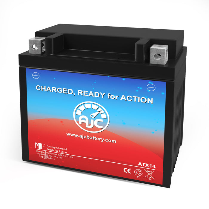 AJC Battery Compatible with Yamaha RX10Mtaxw 998CC Snowmobile Battery (2008)