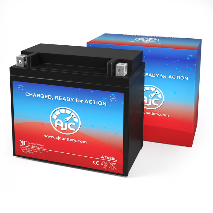 AJC Battery Compatible with Yamaha YFM700FG Grizzly 700CC ATV Battery (2007-2009)