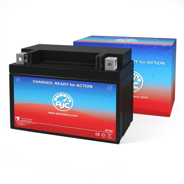 AJC Battery Compatible with Scorpion YTX9-BS Powersports Battery