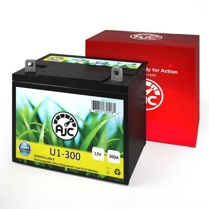 AJC Battery Compatible with Poloren Products 9900 Series U1 Lawn Mower and Tractor Battery