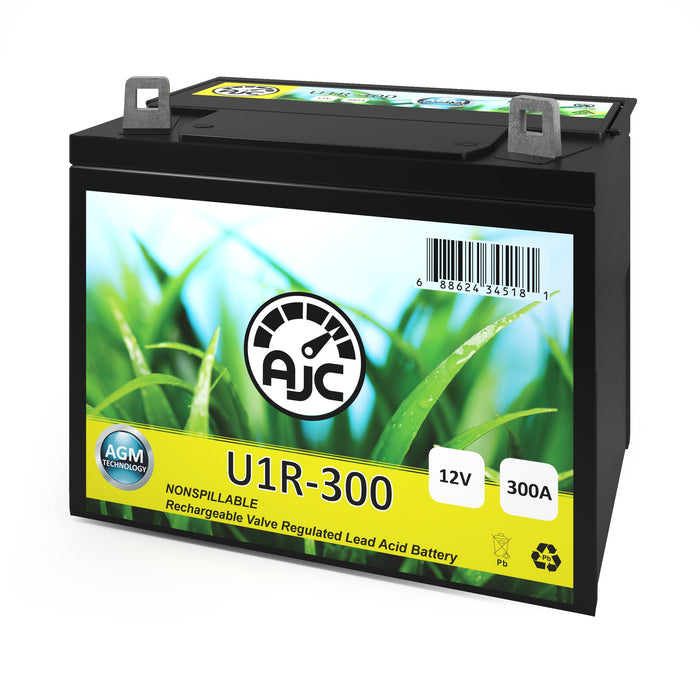 AJC Battery Compatible with Encore Mid Cut 31 Gas Prowler Front-Cut U1R Lawn Mower and Tractor Battery