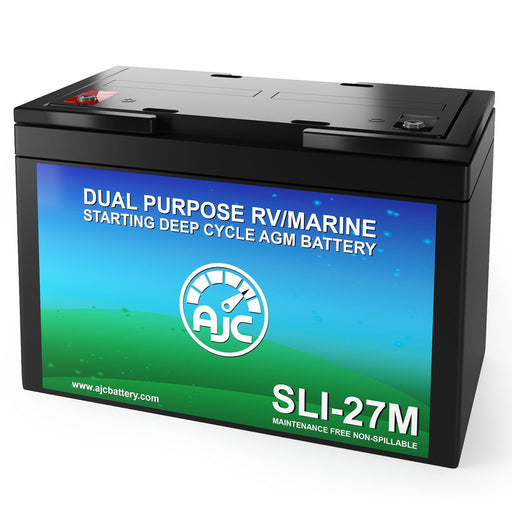 AJC Battery Compatible with Lister Petter TX2 3 Power Plant Optional 12V 90Ah Generator Battery