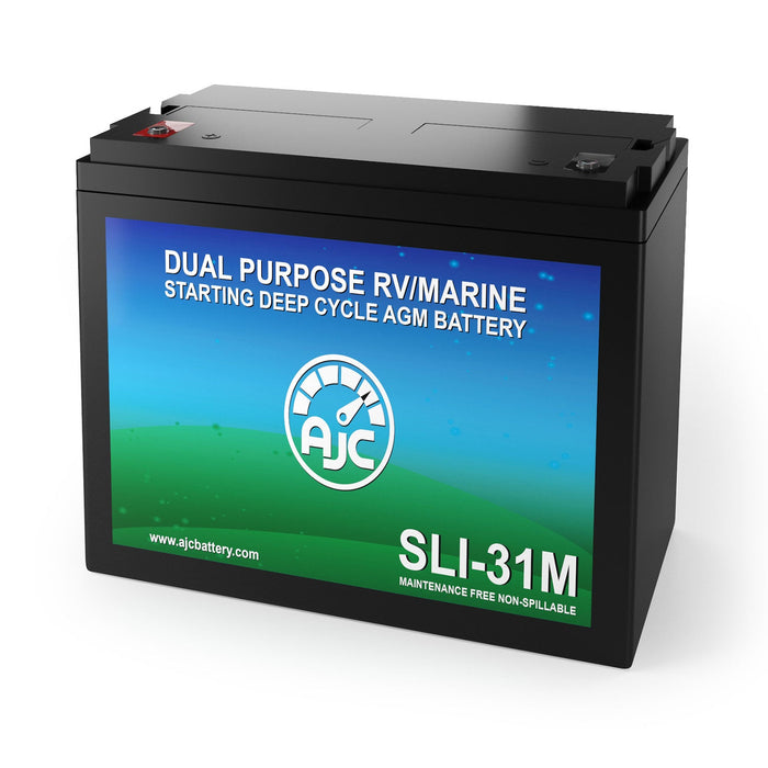 AJC Battery Compatible with Kohler 15ROY Electric Plant 12V 100Ah Generator Battery