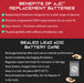 AJC Battery Compatible with Panasonic LC-LA1233P 12V 35Ah Sealed Lead Acid Battery