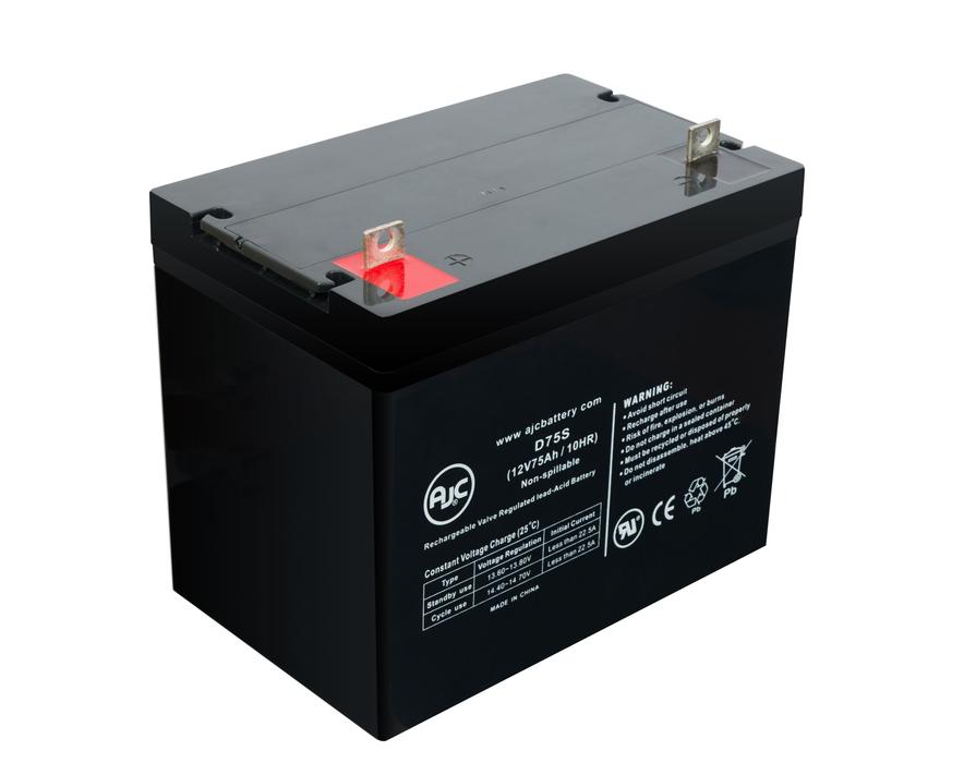 AJC® 12V 75Ah Sealed Lead Acid - AGM - VRLA Battery - AJC® Batteries