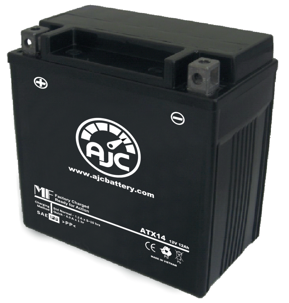 AJC® ATX14 Powersports Battery - AJC® Batteries