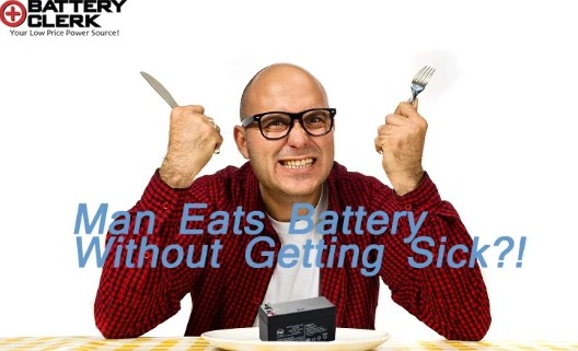 Man Eats Battery to Prove a Point