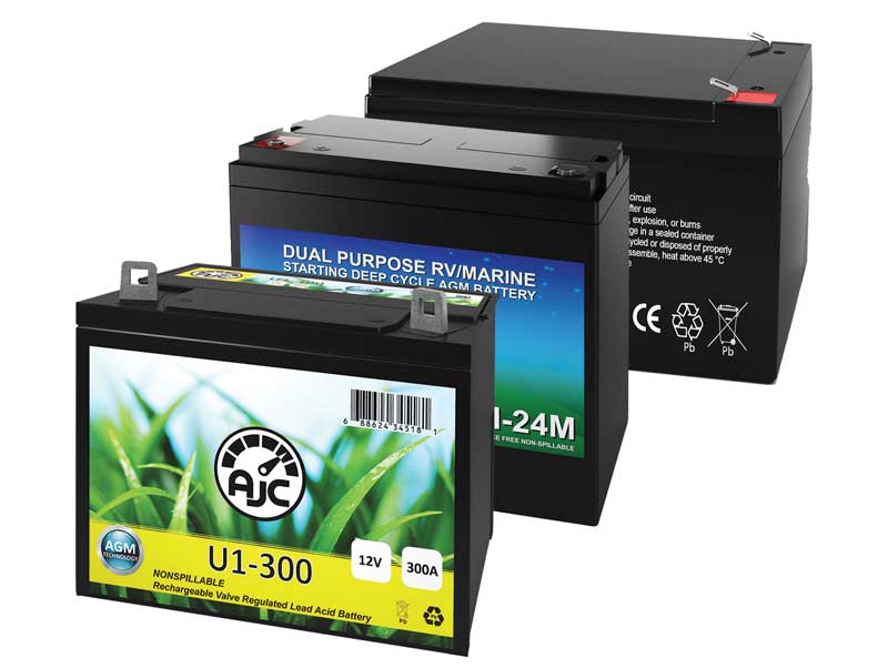 This is an AJC Brand Replacement AGM VRLA Battery CooPower CP12-4.5 Sealed Lead Acid 